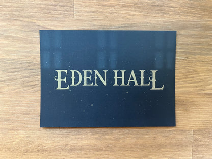 Postkarte "Eden Hall Schriftzug"